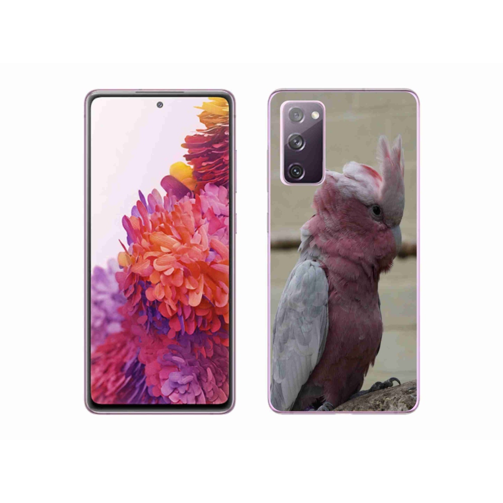 Gelový kryt mmCase na Samsung Galaxy S20 FE - papoušek kakadu růžový