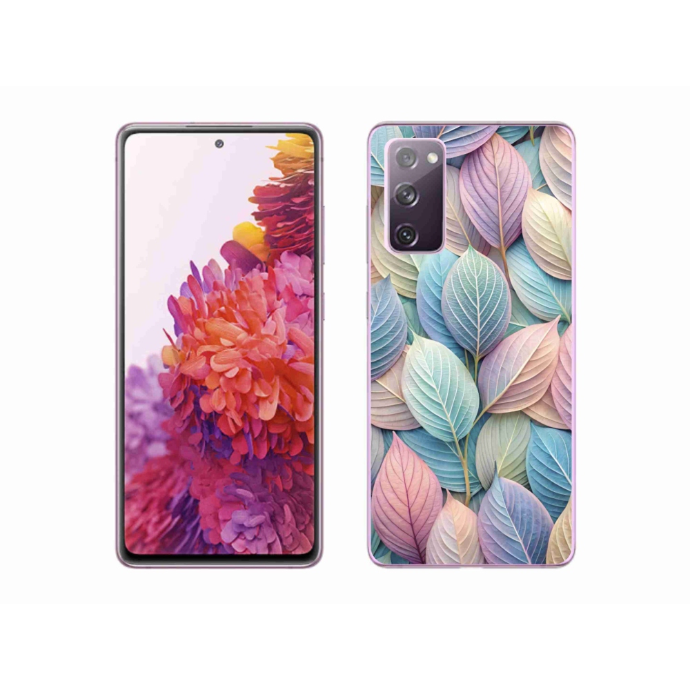 Gelový kryt mmCase na Samsung Galaxy S20 FE - pastelové listy