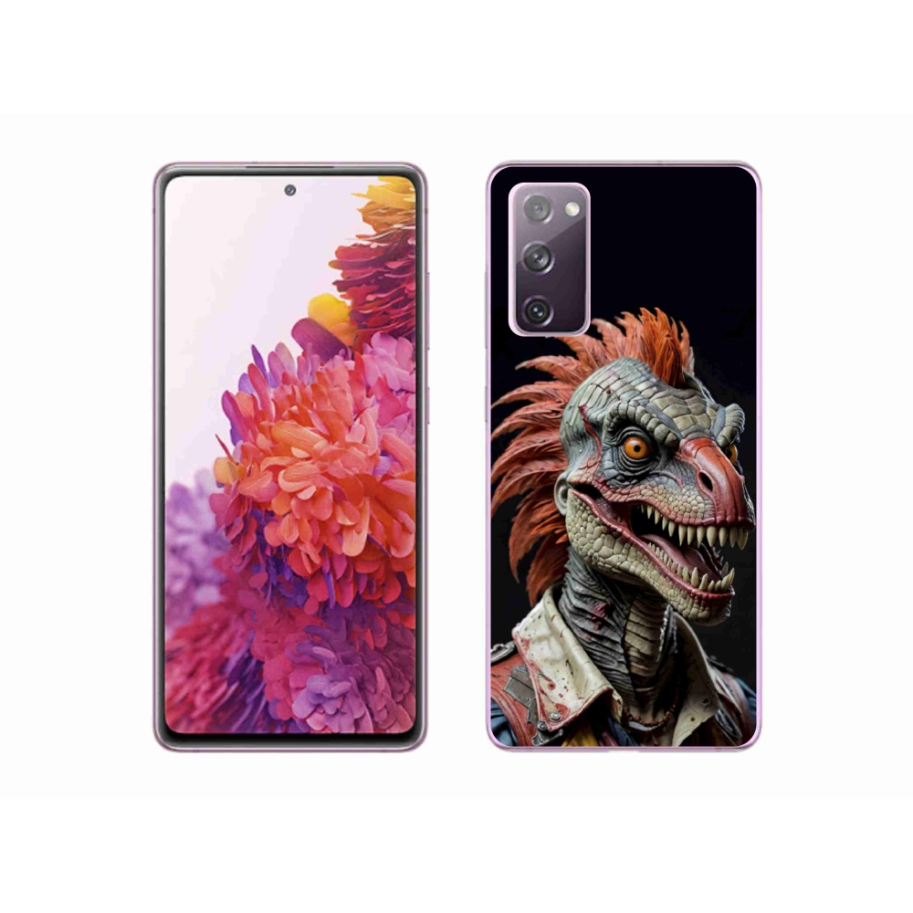 Gelový kryt mmCase na Samsung Galaxy S20 FE - punk dinosaurus