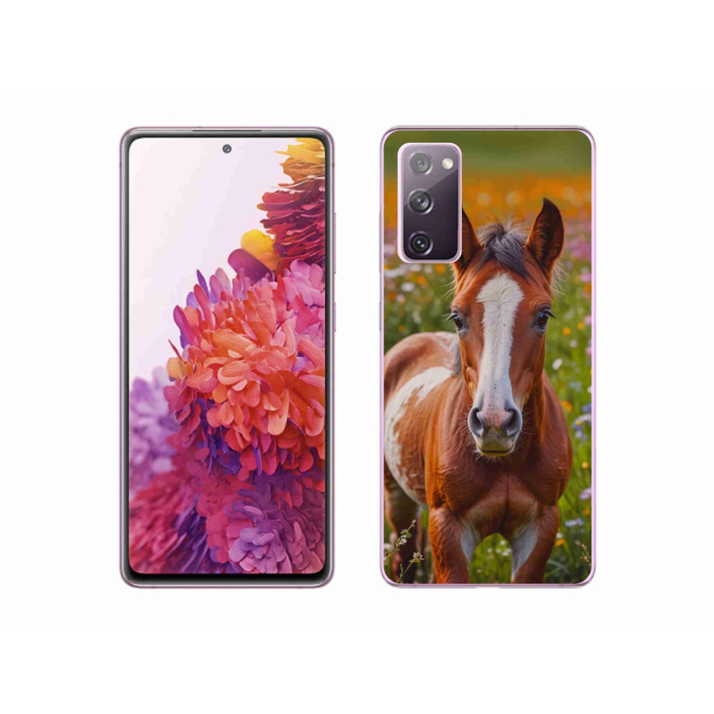 Gelový kryt mmCase na Samsung Galaxy S20 FE - roztomilé hříbě