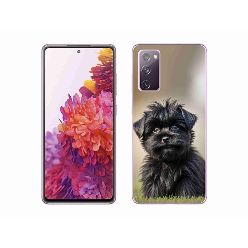 Gelový kryt mmCase na Samsung Galaxy S20 FE - roztomilý černý pejsek