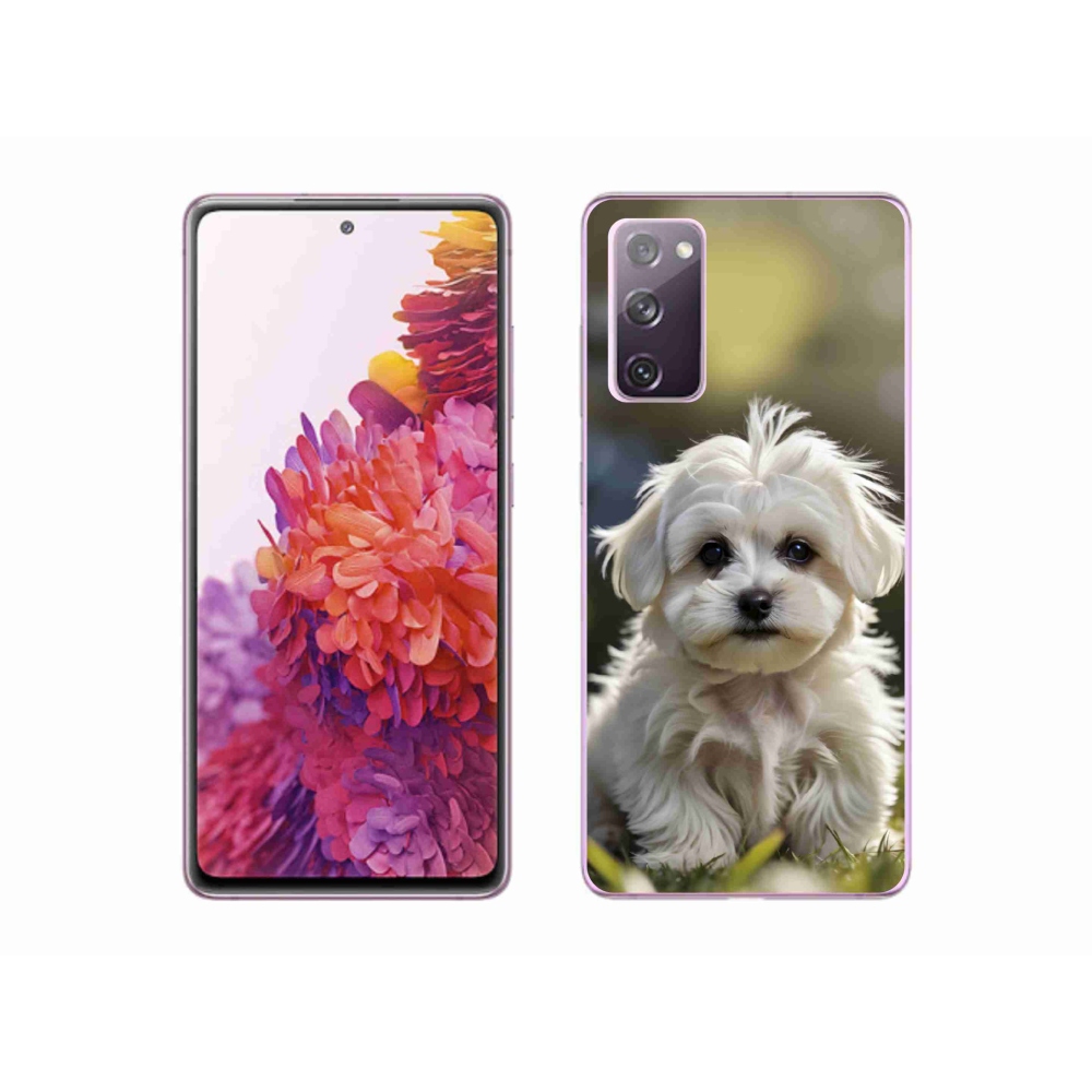 Gelový kryt mmCase na Samsung Galaxy S20 FE - roztomilý maltézský psík