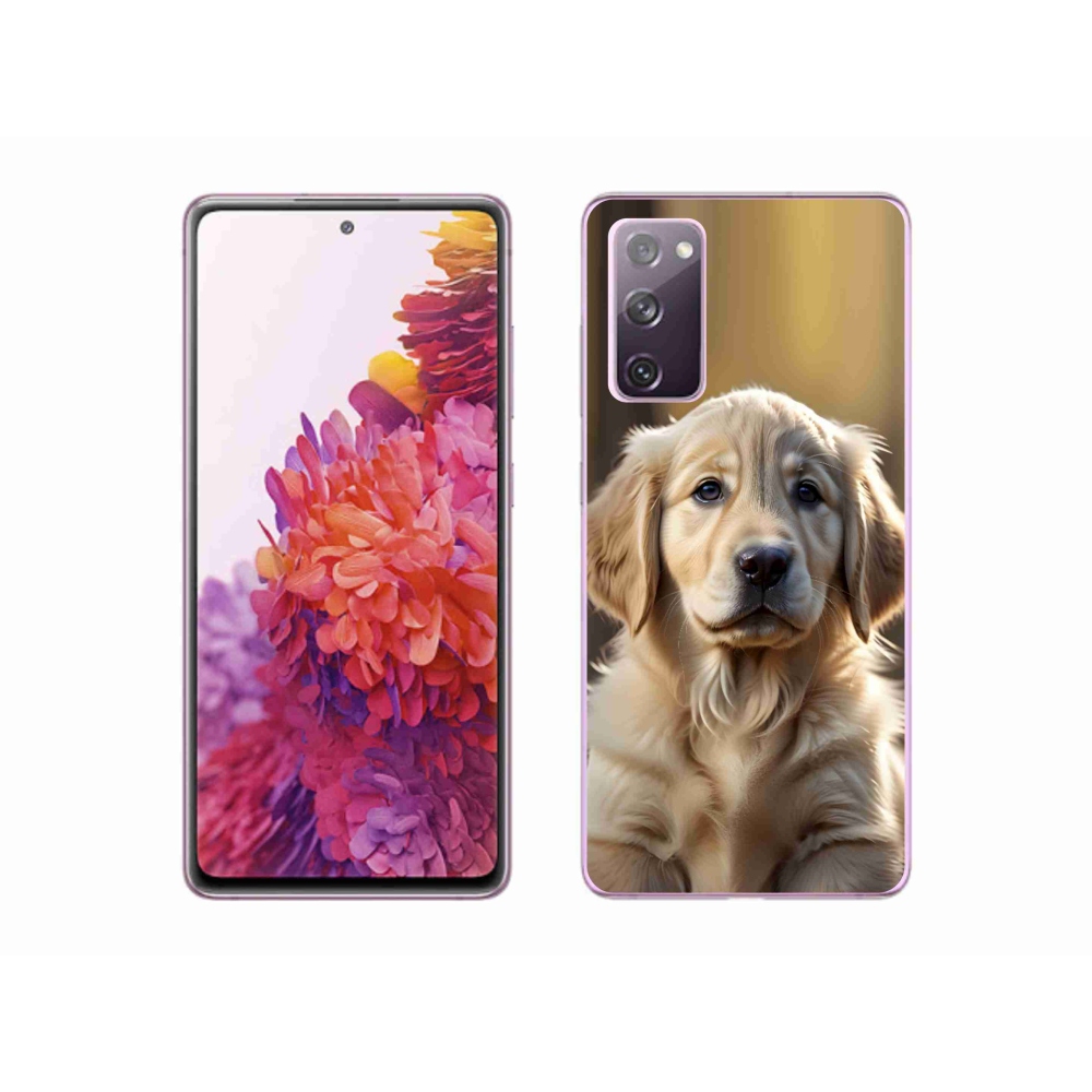 Gelový kryt mmCase na Samsung Galaxy S20 FE - roztomilý zlatý retrívr