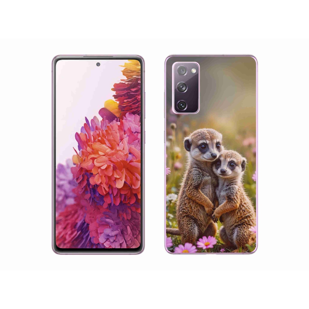 Gelový kryt mmCase na Samsung Galaxy S20 FE - surikatí duo