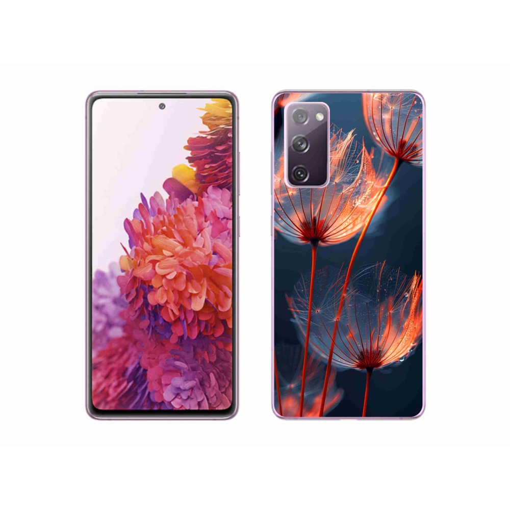 Gelový kryt mmCase na Samsung Galaxy S20 FE - světélkující chmýří