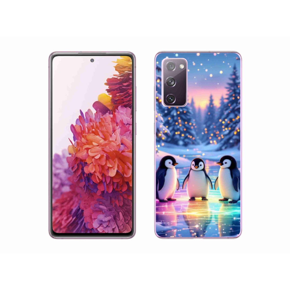 Gelový kryt mmCase na Samsung Galaxy S20 FE - tučnáci