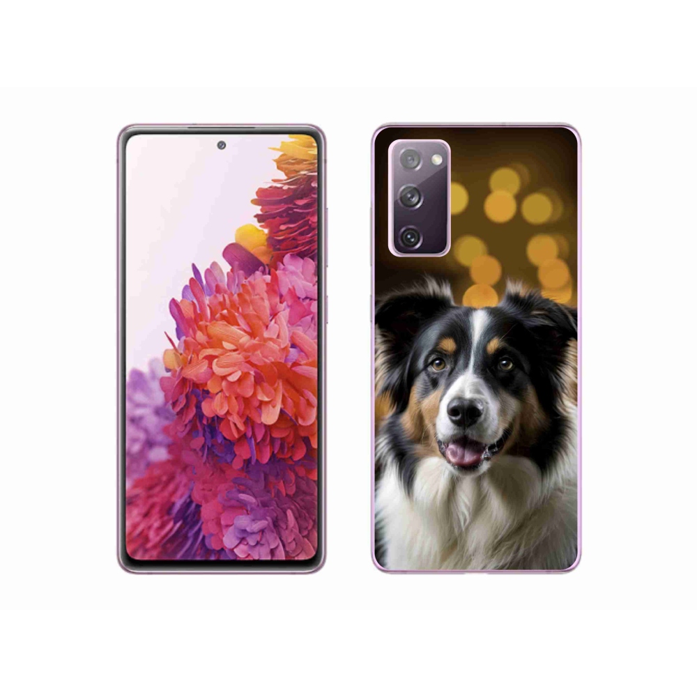 Gelový kryt mmCase na Samsung Galaxy S20 FE - usměvavý australský ovčák