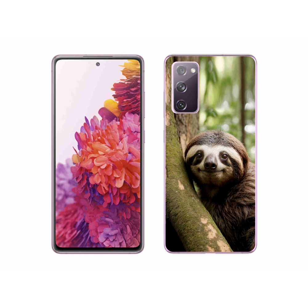 Gelový kryt mmCase na Samsung Galaxy S20 FE - usměvavý lenochod