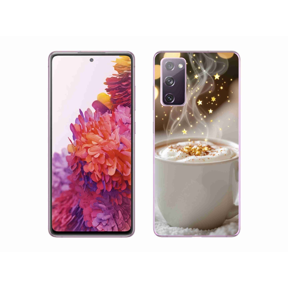 Gelový kryt mmCase na Samsung Galaxy S20 FE - vánoční horký nápoj