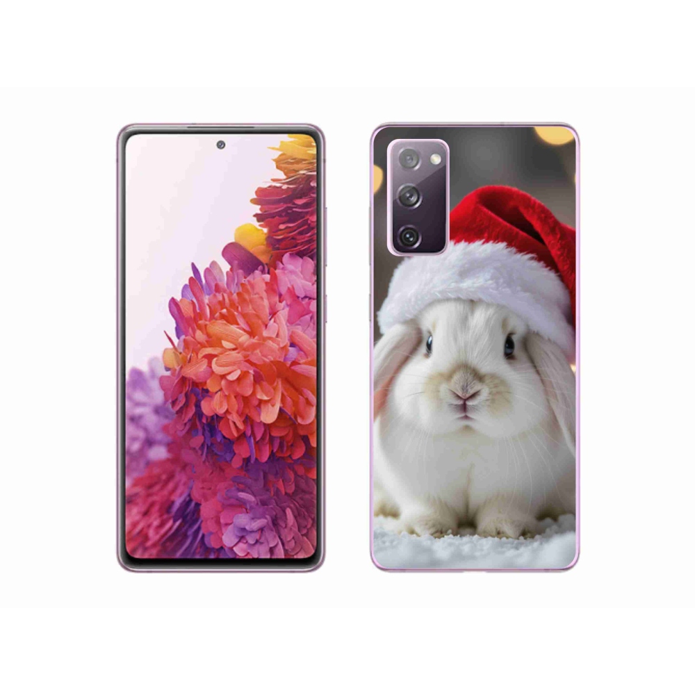 Gelový kryt mmCase na Samsung Galaxy S20 FE - vánoční králík