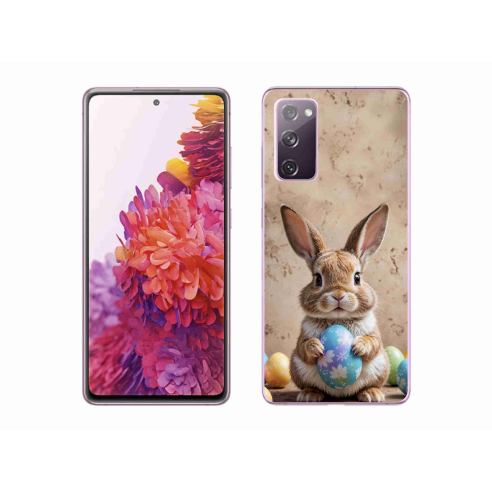 Gelový kryt mmCase na Samsung Galaxy S20 FE - velikonoční králíček
