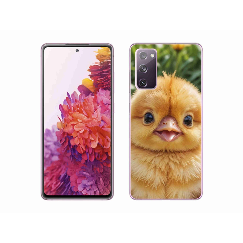 Gelový kryt mmCase na Samsung Galaxy S20 FE - veselé kuřátko