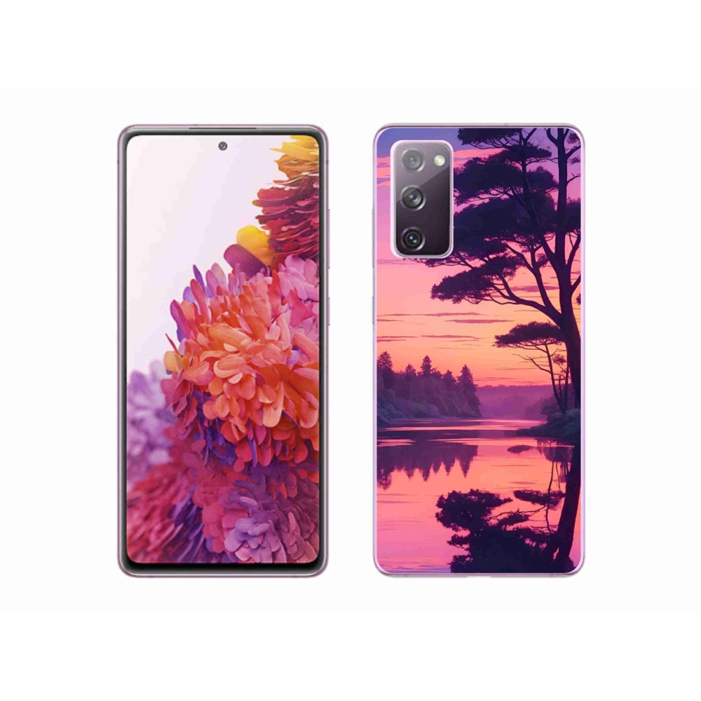 Gelový kryt mmCase na Samsung Galaxy S20 FE - západ slunce nad jezerem
