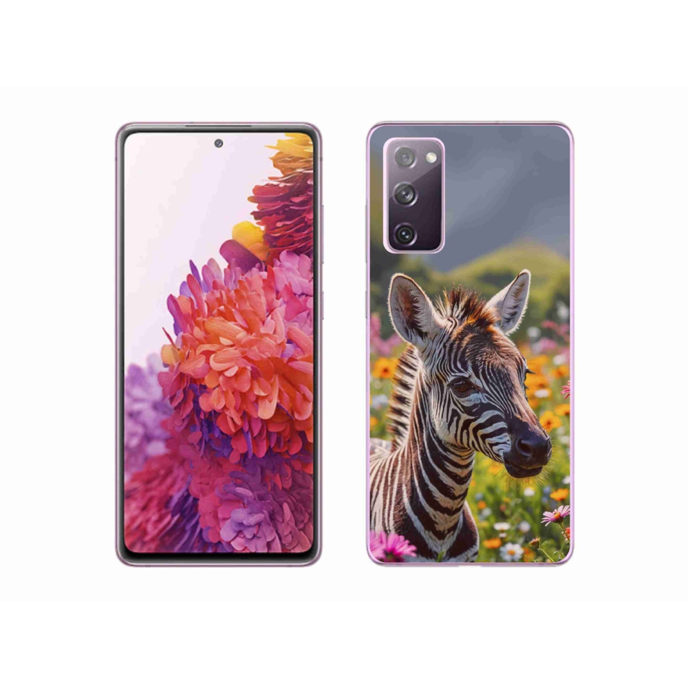 Gelový kryt mmCase na Samsung Galaxy S20 FE - zebra na louce