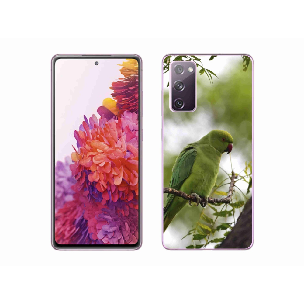 Gelový kryt mmCase na Samsung Galaxy S20 FE - zelený papoušek