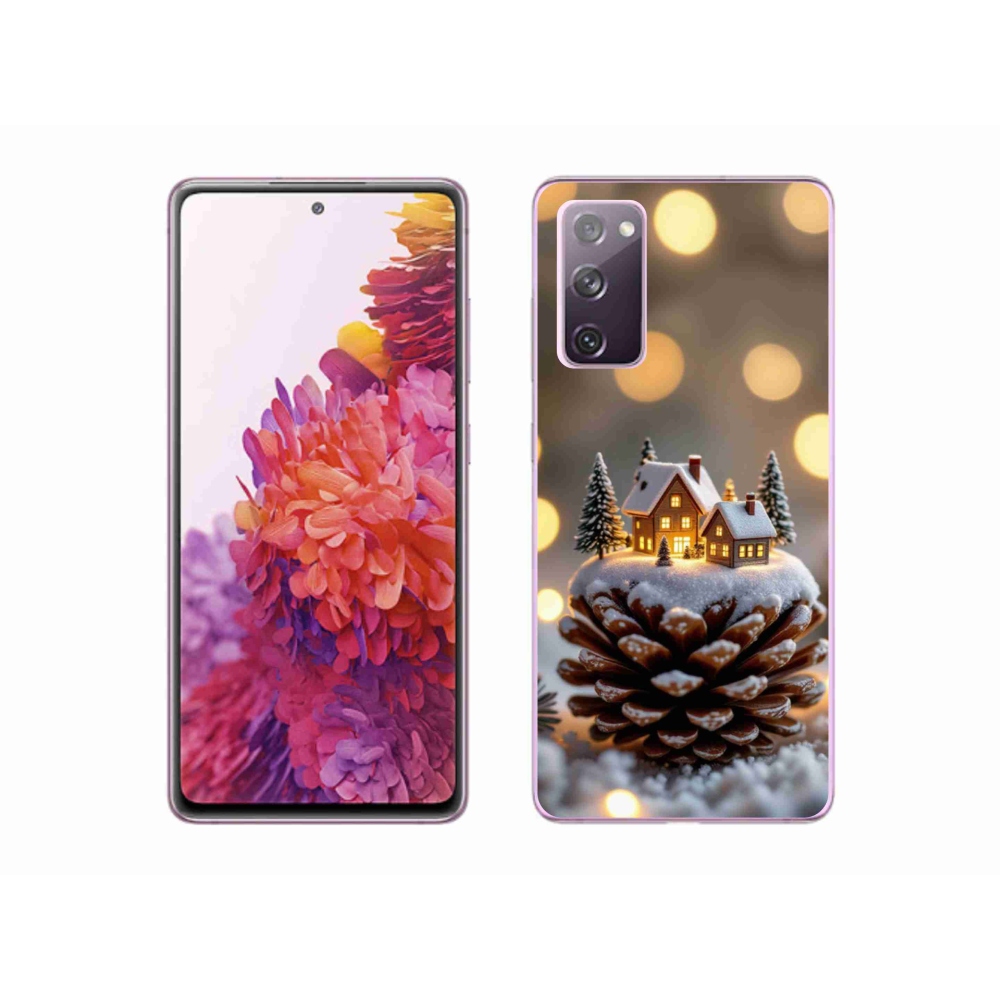 Gelový kryt mmCase na Samsung Galaxy S20 FE - zimní vesnička