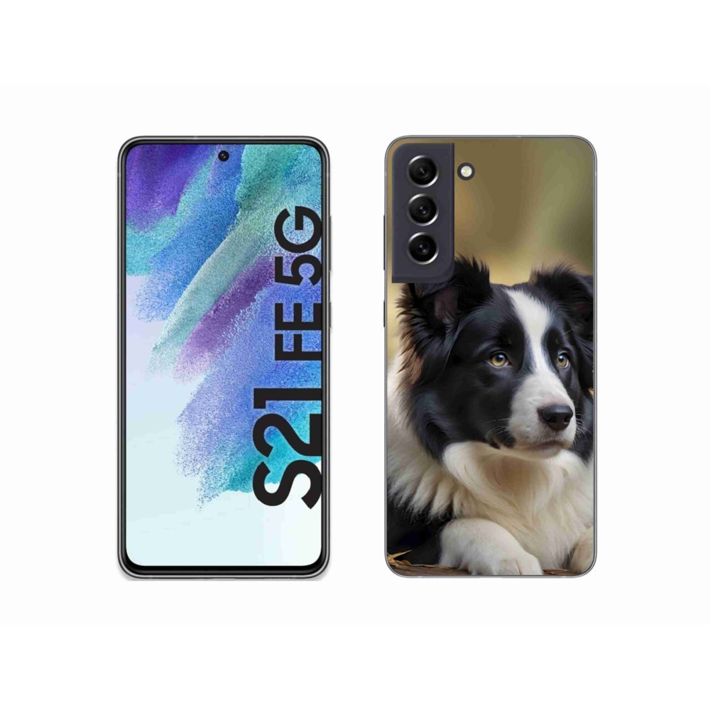Gelový kryt mmCase na Samsung Galaxy S21 FE 5G - border kolie 2