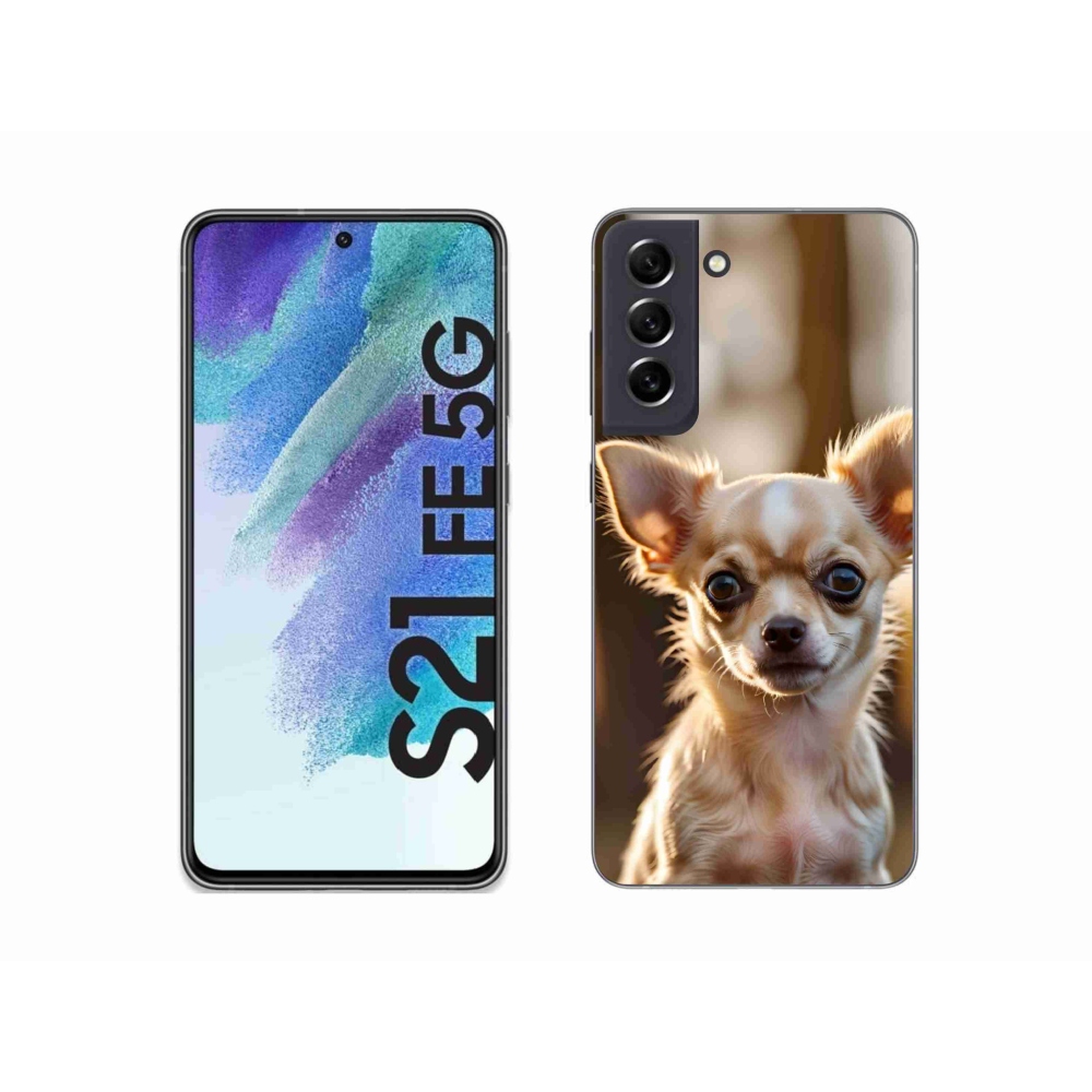Gelový kryt mmCase na Samsung Galaxy S21 FE 5G - čivava 6