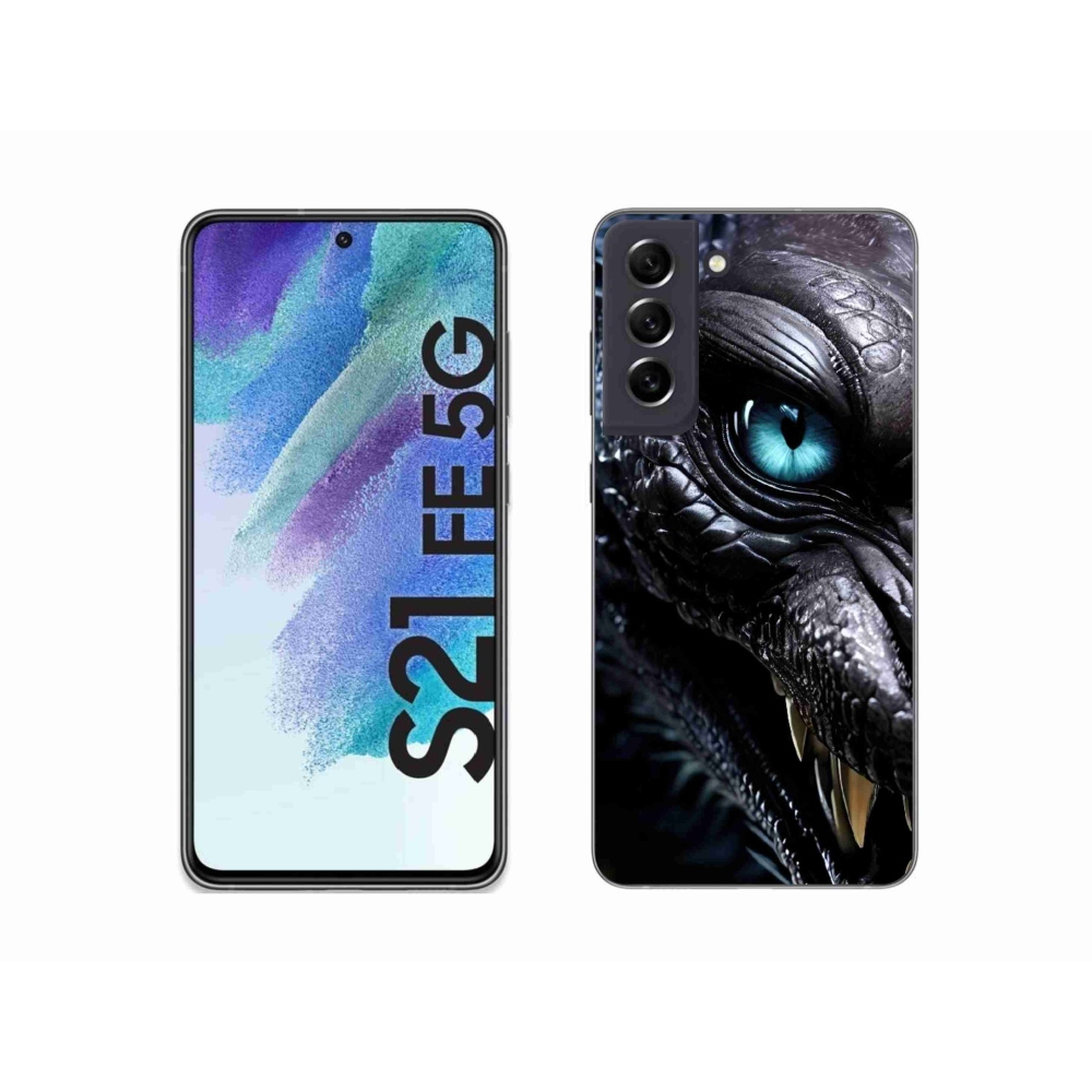 Gelový kryt mmCase na Samsung Galaxy S21 FE 5G - dračí pohled