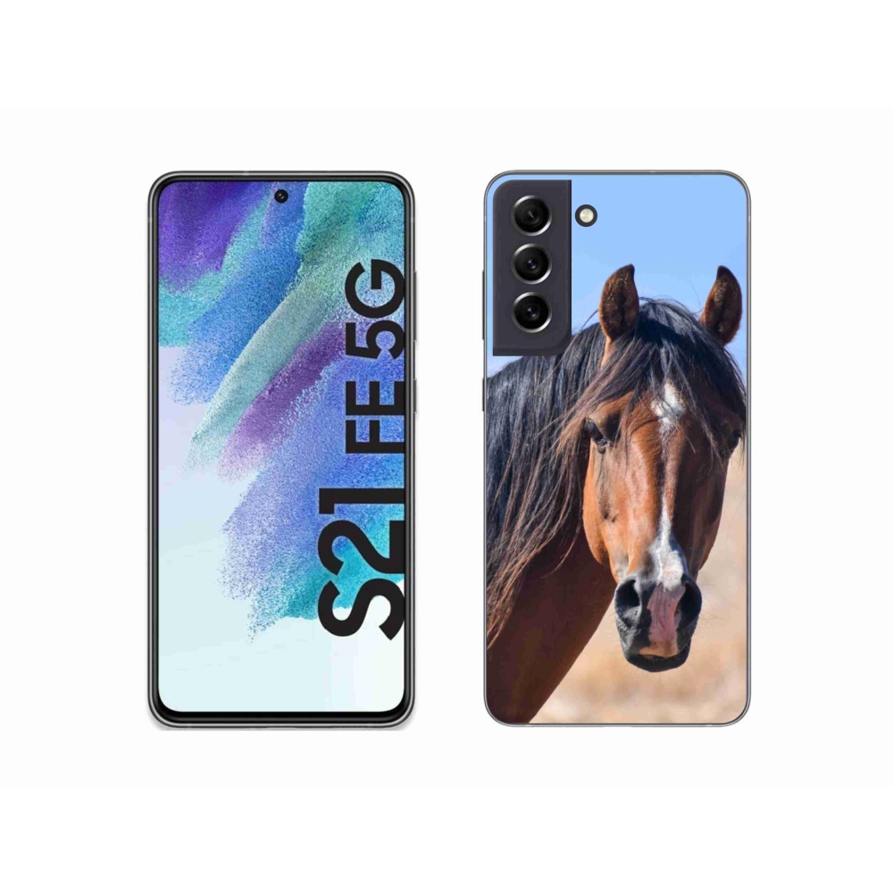 Gelový kryt mmCase na Samsung Galaxy S21 FE 5G - klidný kůň