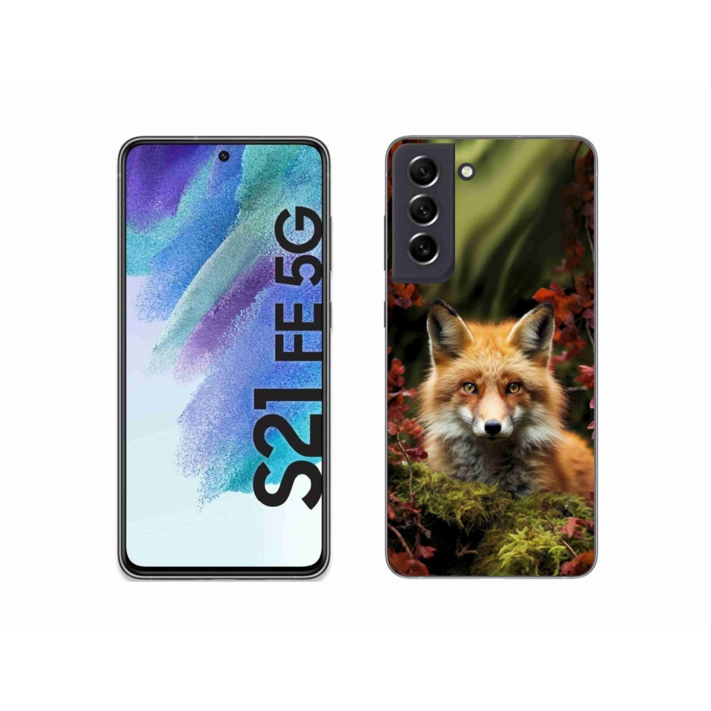 Gelový kryt mmCase na Samsung Galaxy S21 FE 5G - liška v lese