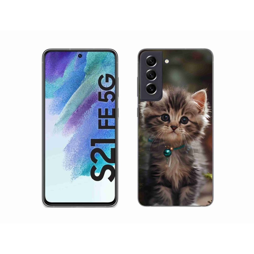 Gelový kryt mmCase na Samsung Galaxy S21 FE 5G - roztomilé kotě 11