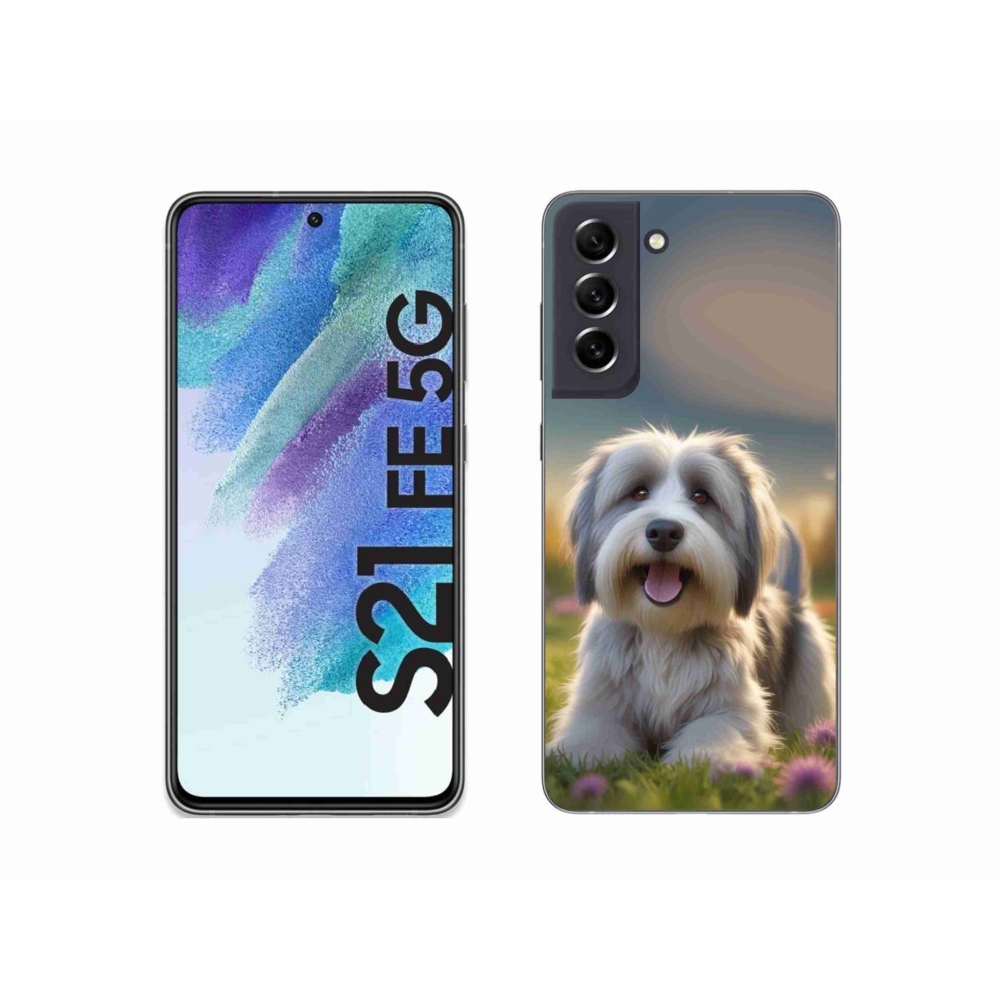 Gelový kryt mmCase na Samsung Galaxy S21 FE 5G - roztomilý havanský psík
