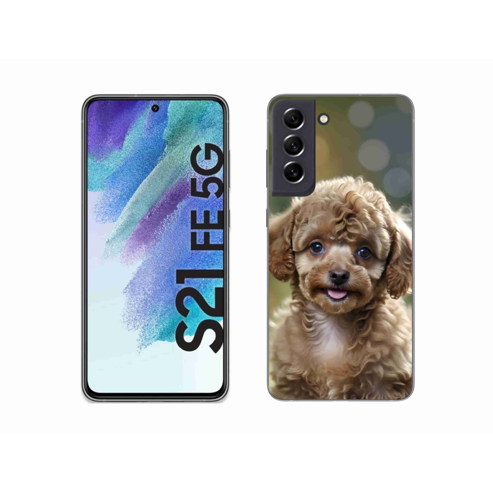 Gelový kryt mmCase na Samsung Galaxy S21 FE 5G - roztomilý pudl