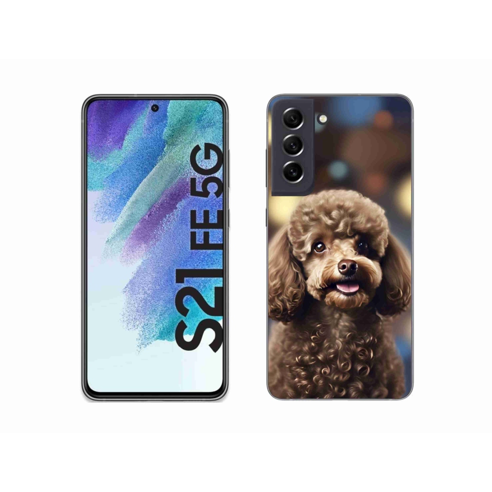 Gelový kryt mmCase na Samsung Galaxy S21 FE 5G - roztomilý pudl