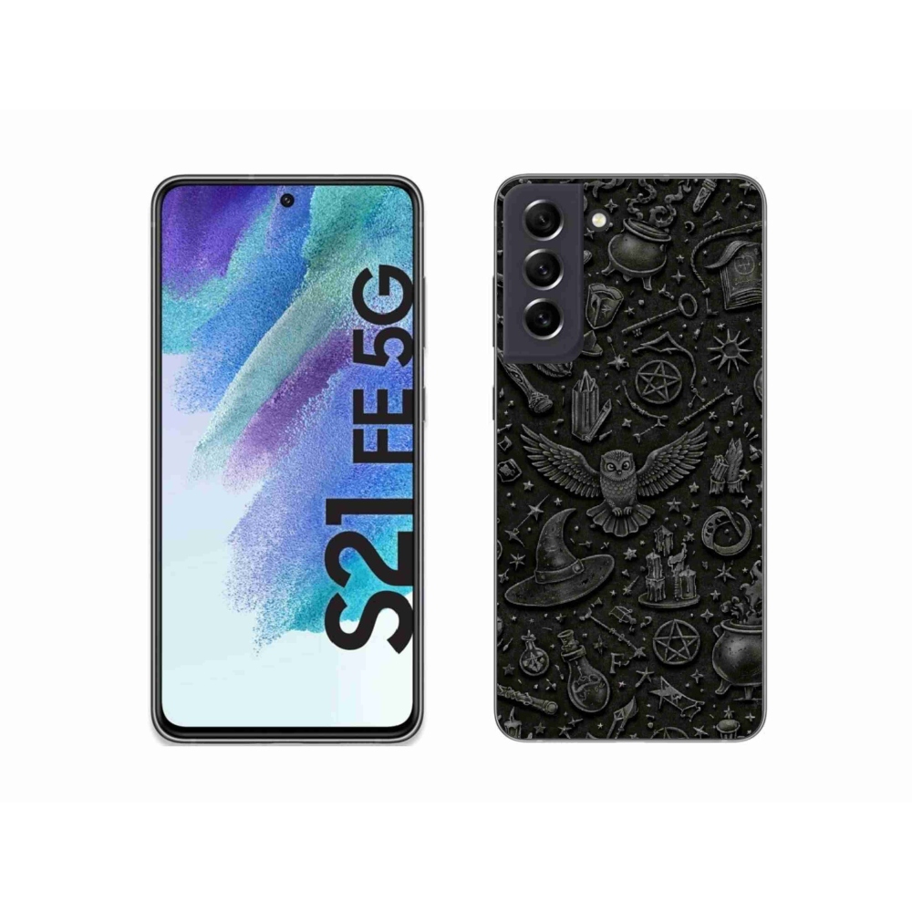 Gelový kryt mmCase na Samsung Galaxy S21 FE 5G - tmavý magický svět