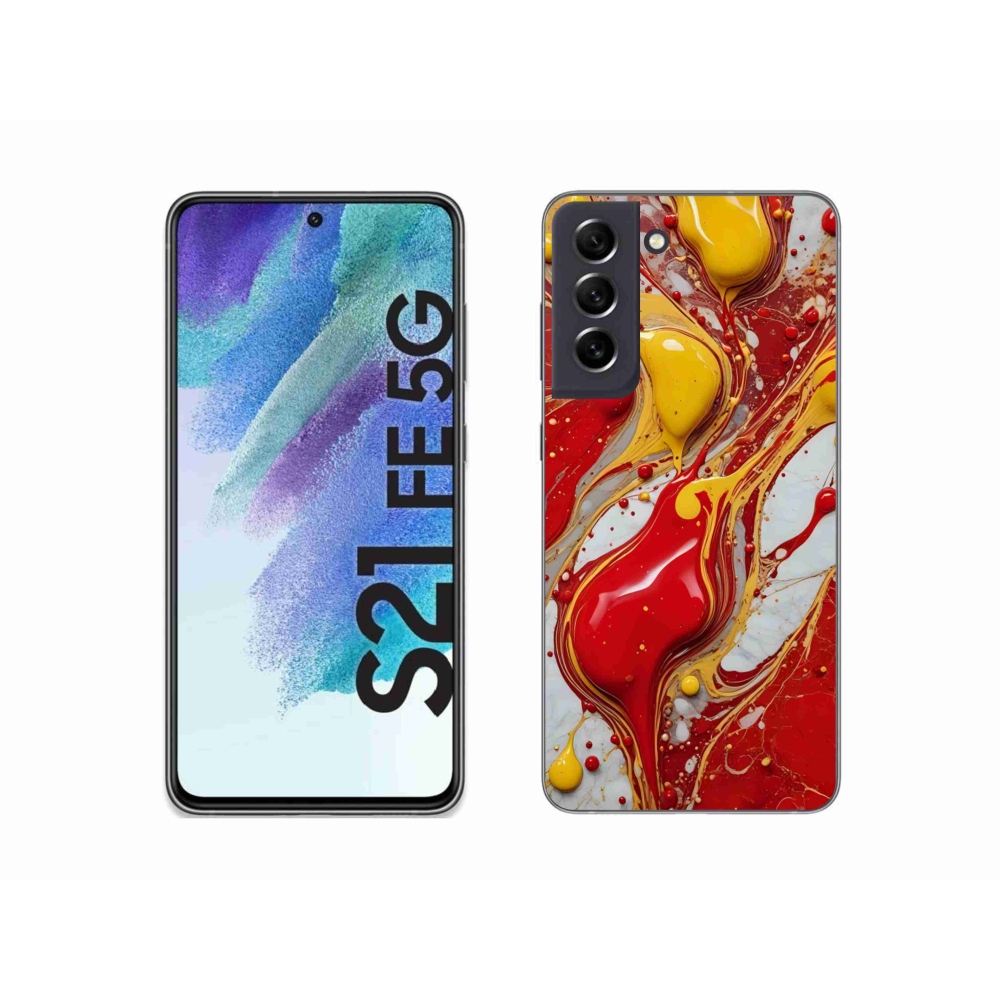 Gelový kryt mmCase na Samsung Galaxy S21 FE - abstraktní motiv 42