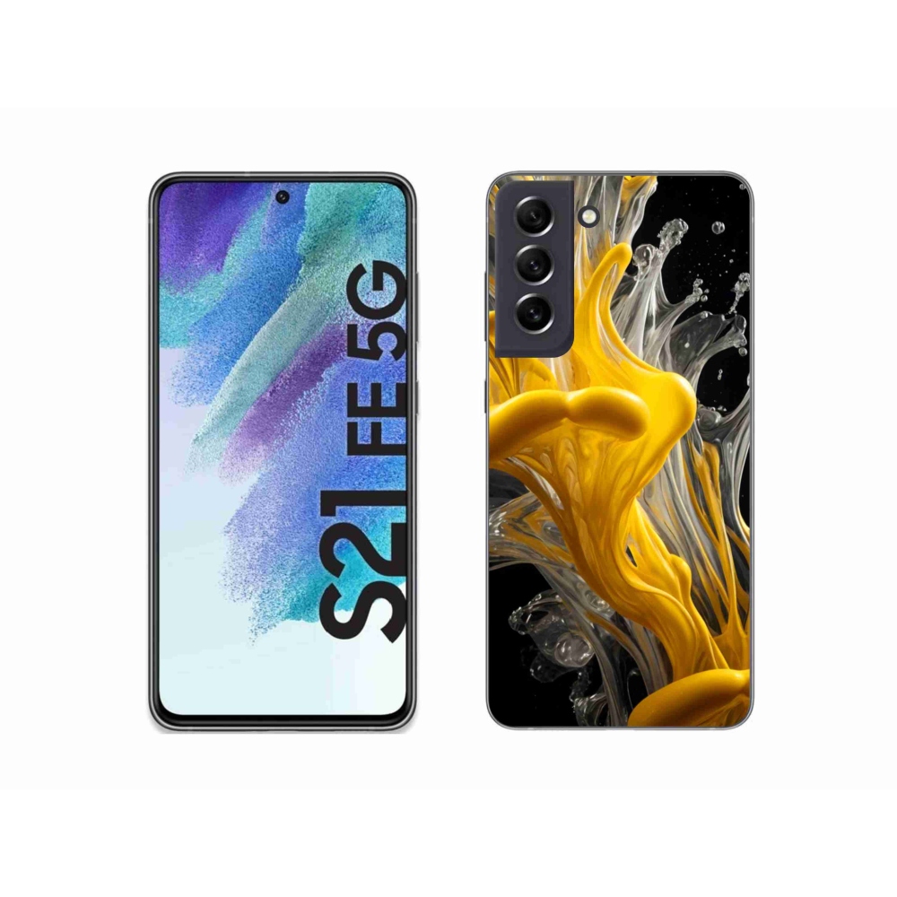 Gelový kryt mmCase na Samsung Galaxy S21 FE - abstraktní motiv 48