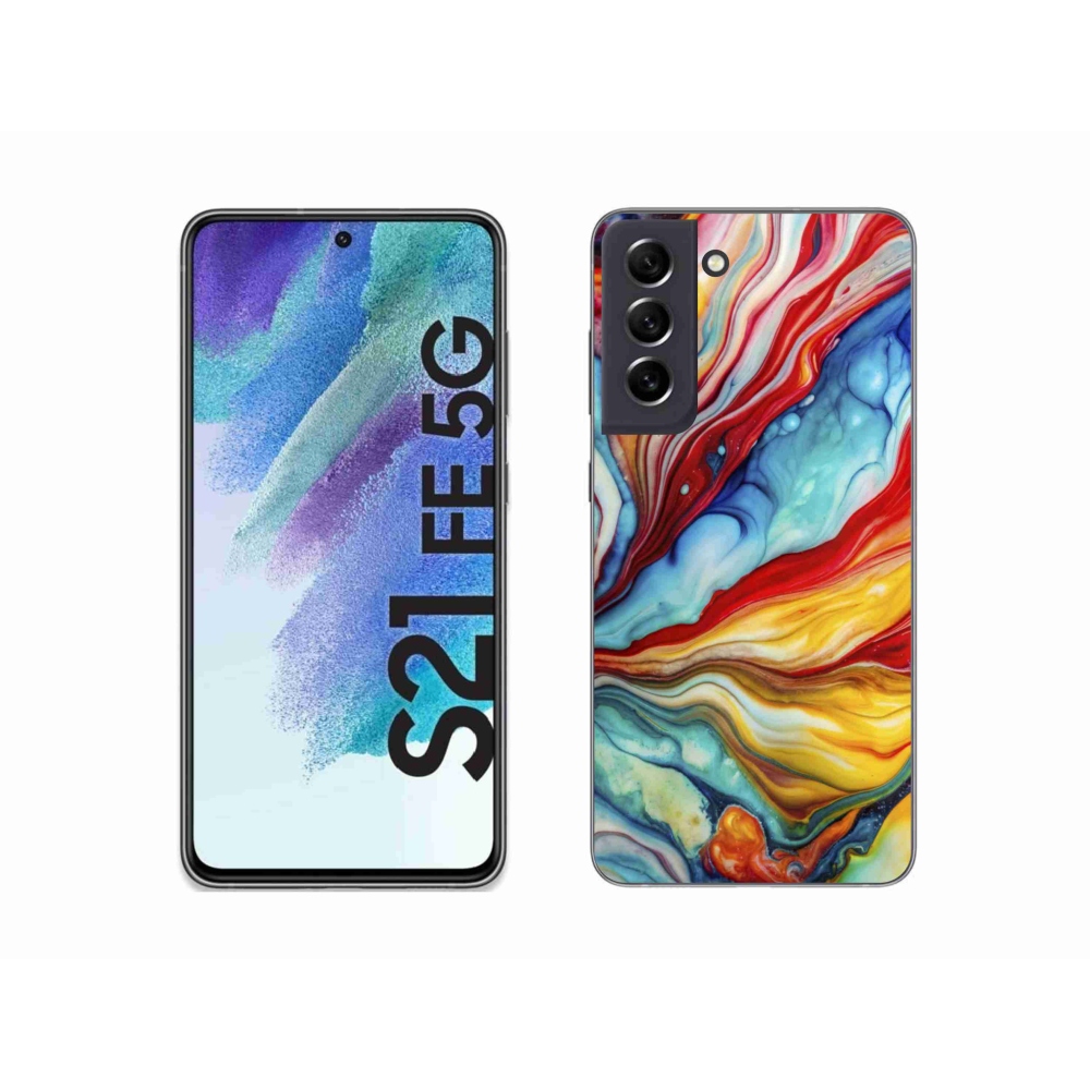 Gelový kryt mmCase na Samsung Galaxy S21 FE - abstraktní motiv 58