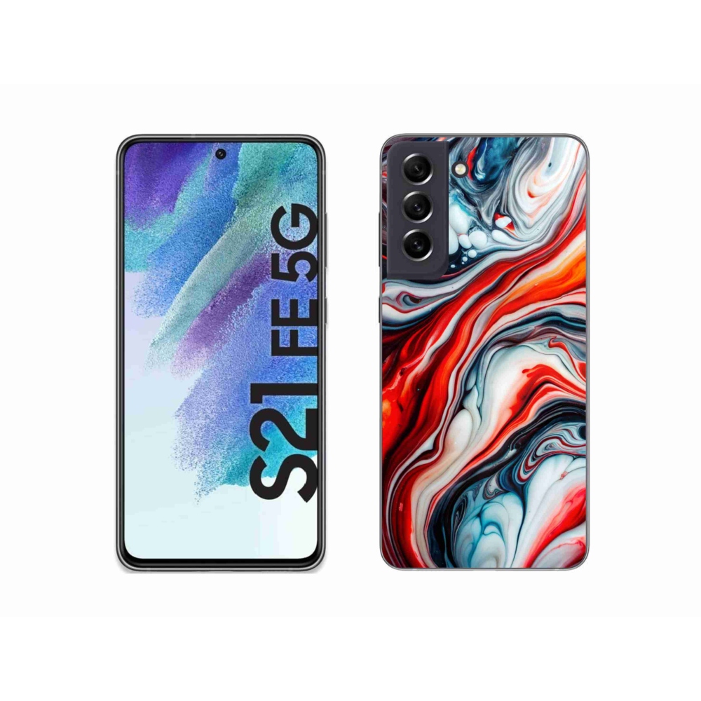 Gelový kryt mmCase na Samsung Galaxy S21 FE - abstraktní motiv 63
