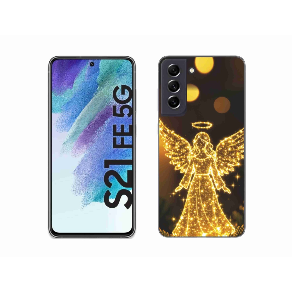 Gelový kryt mmCase na Samsung Galaxy S21 FE - anděl