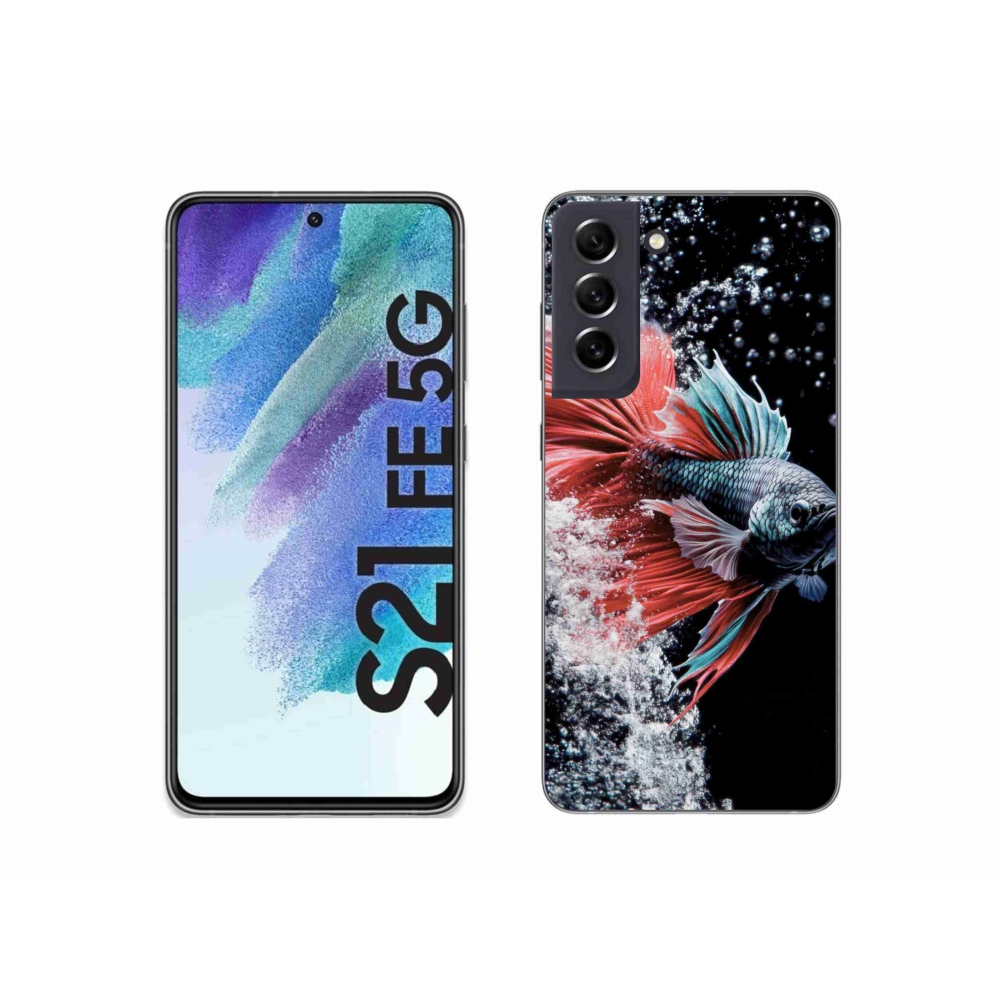 Gelový kryt mmCase na Samsung Galaxy S21 FE - bojovnice pestrá