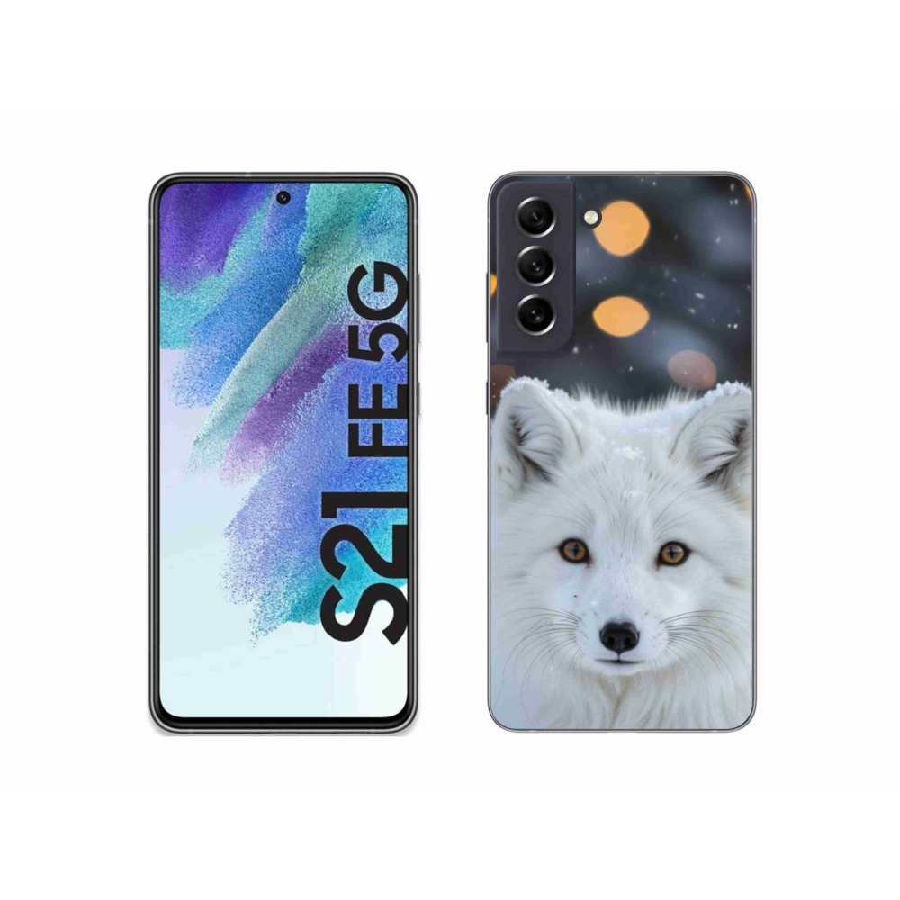 Gelový kryt mmCase na Samsung Galaxy S21 FE - liška polární