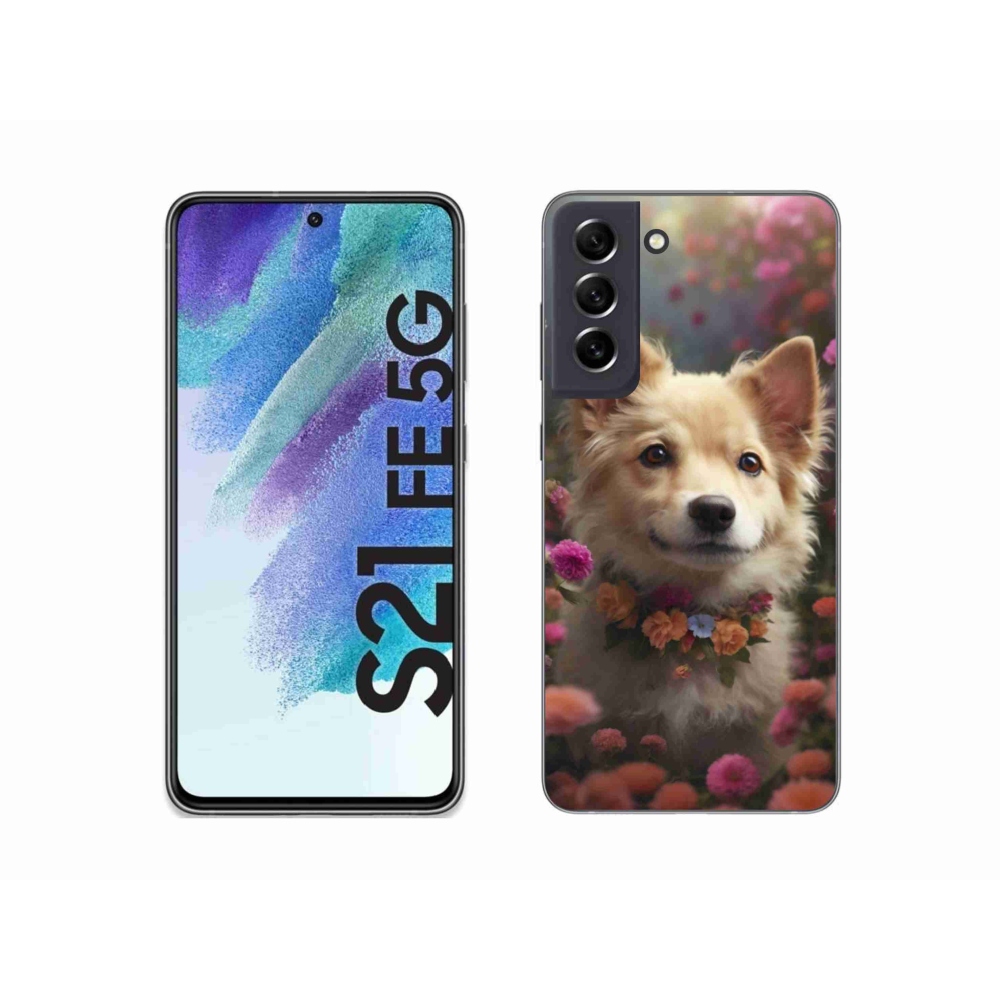 Gelový kryt mmCase na Samsung Galaxy S21 FE - německý špic