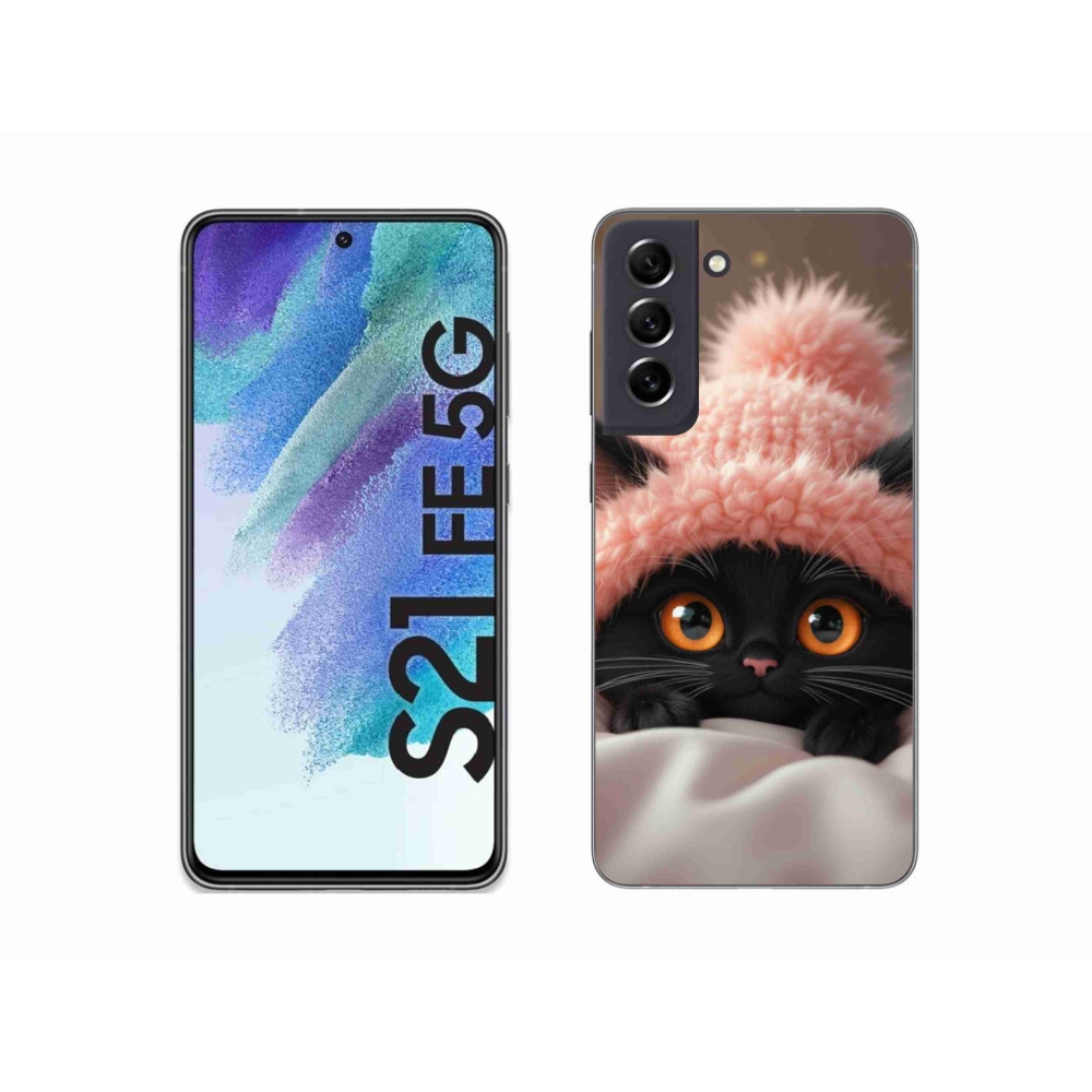 Gelový kryt mmCase na Samsung Galaxy S21 FE - roztomilé kotě 7