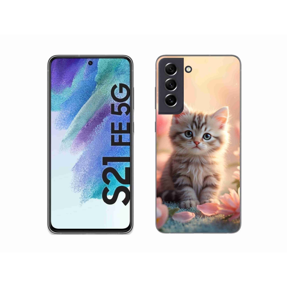 Gelový kryt mmCase na Samsung Galaxy S21 FE - roztomilé kotě 8