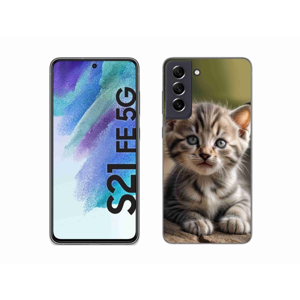 Gelový kryt mmCase na Samsung Galaxy S21 FE - roztomilé kotě 9