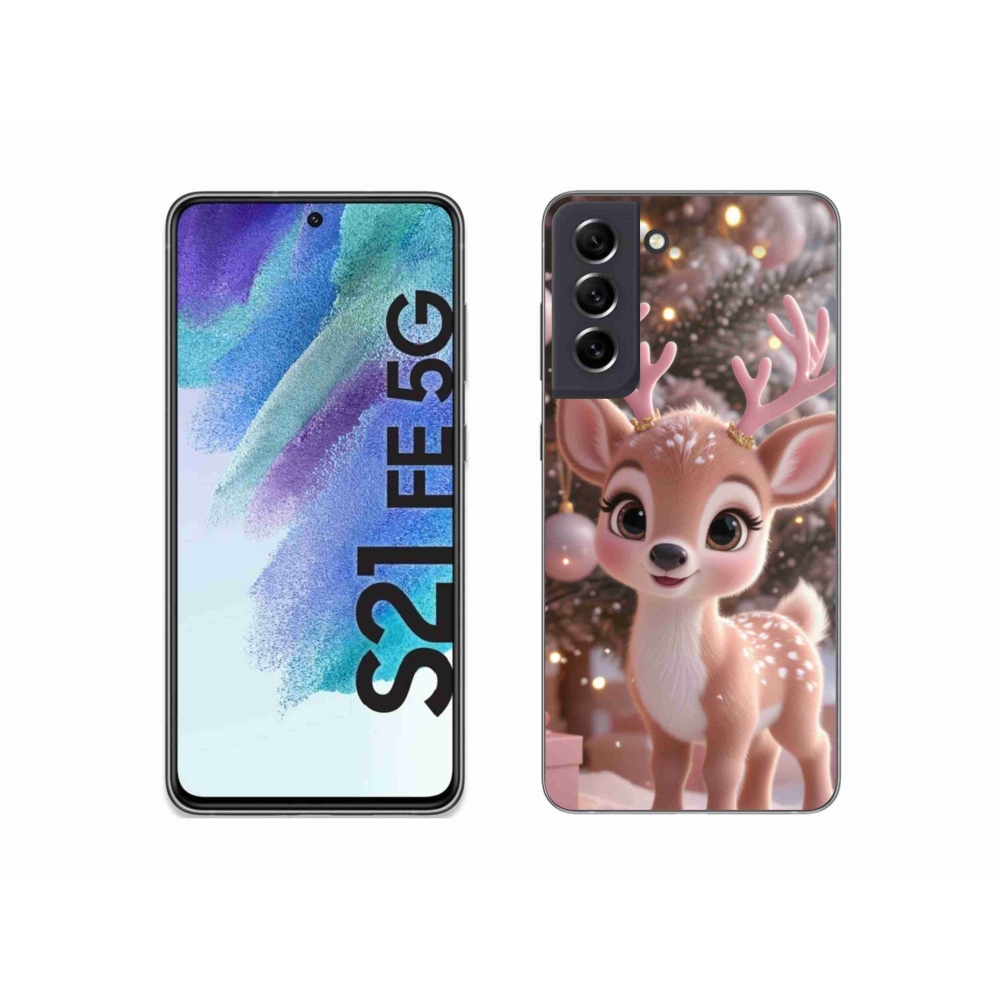 Gelový kryt mmCase na Samsung Galaxy S21 FE - roztomilý sob