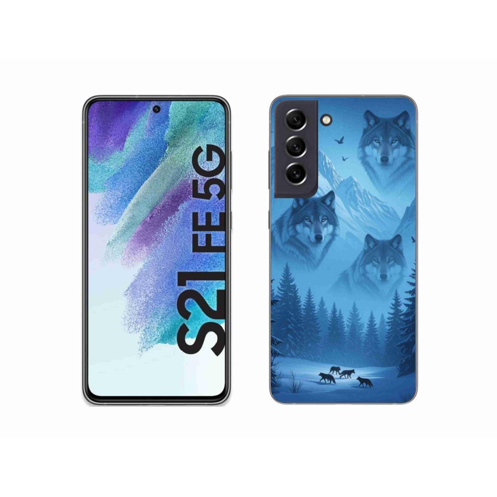 Gelový kryt mmCase na Samsung Galaxy S21 FE - vlčí smečka