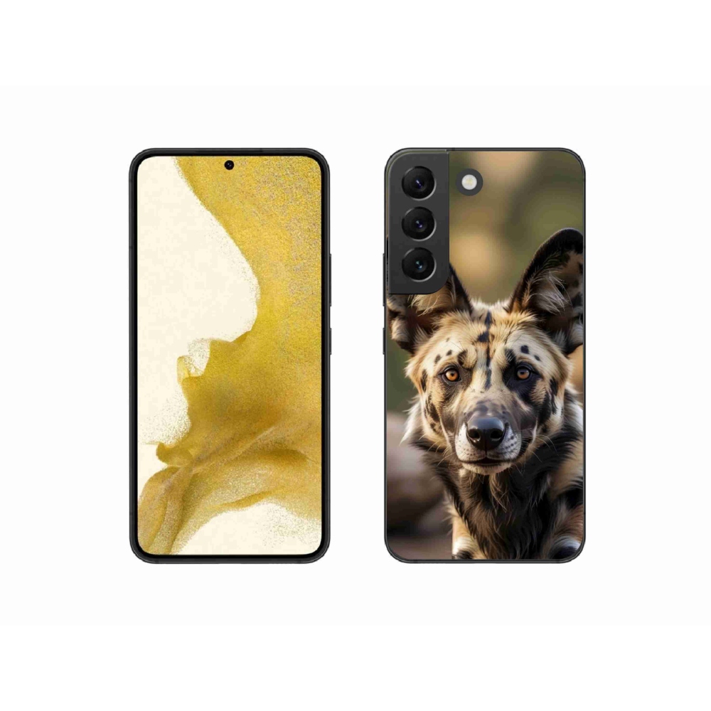 Gelový kryt mmCase na Samsung Galaxy S22 5G - africký divoký pes