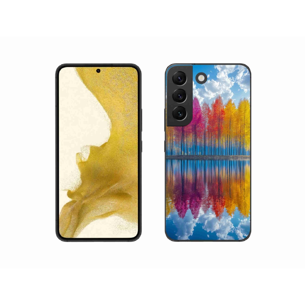 Gelový kryt mmCase na Samsung Galaxy S22 5G - barevné stromy