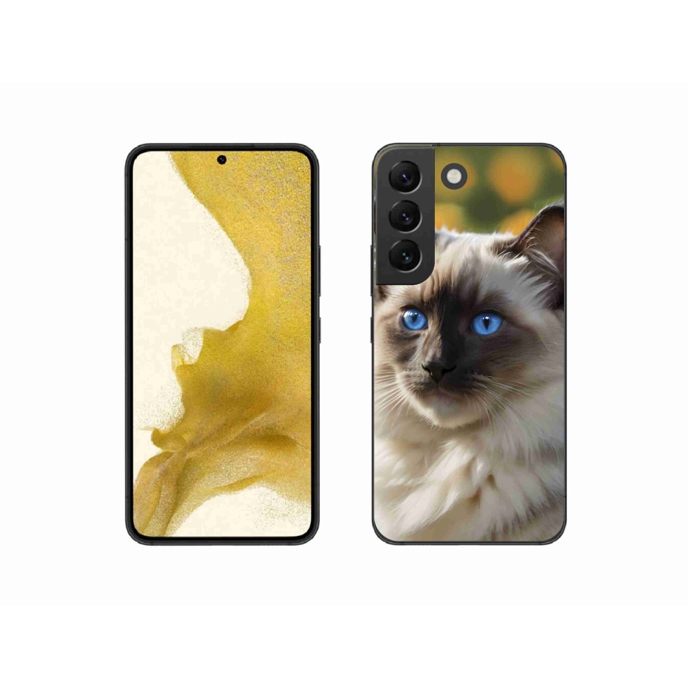 Gelový kryt mmCase na Samsung Galaxy S22 5G - bílý ragdoll