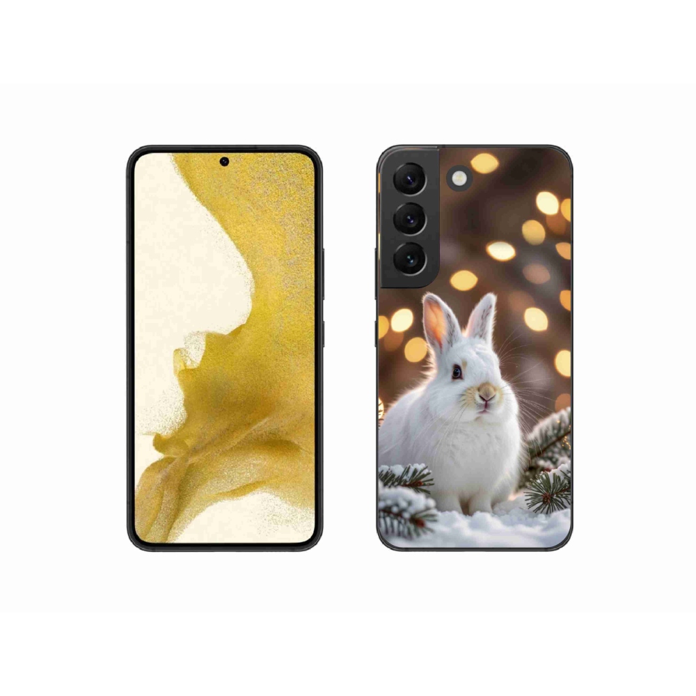 Gelový kryt mmCase na Samsung Galaxy S22 5G - bílý zajíc