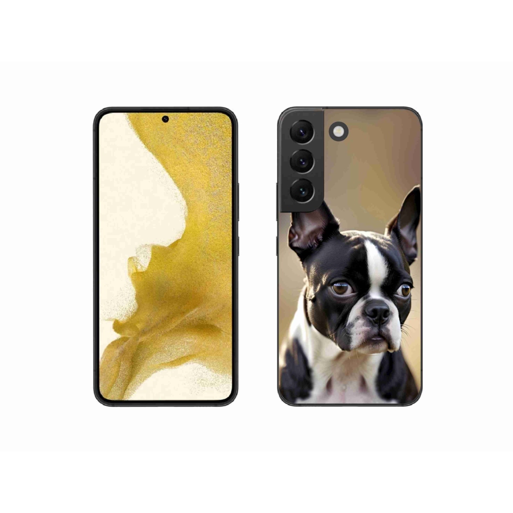 Gelový kryt mmCase na Samsung Galaxy S22 5G - bostonský teriér