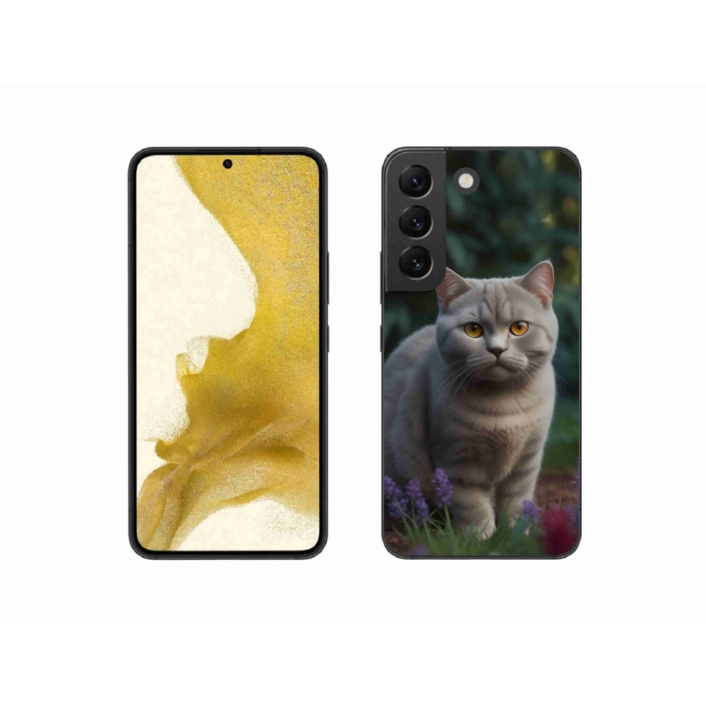 Gelový kryt mmCase na Samsung Galaxy S22 5G - britská kočka