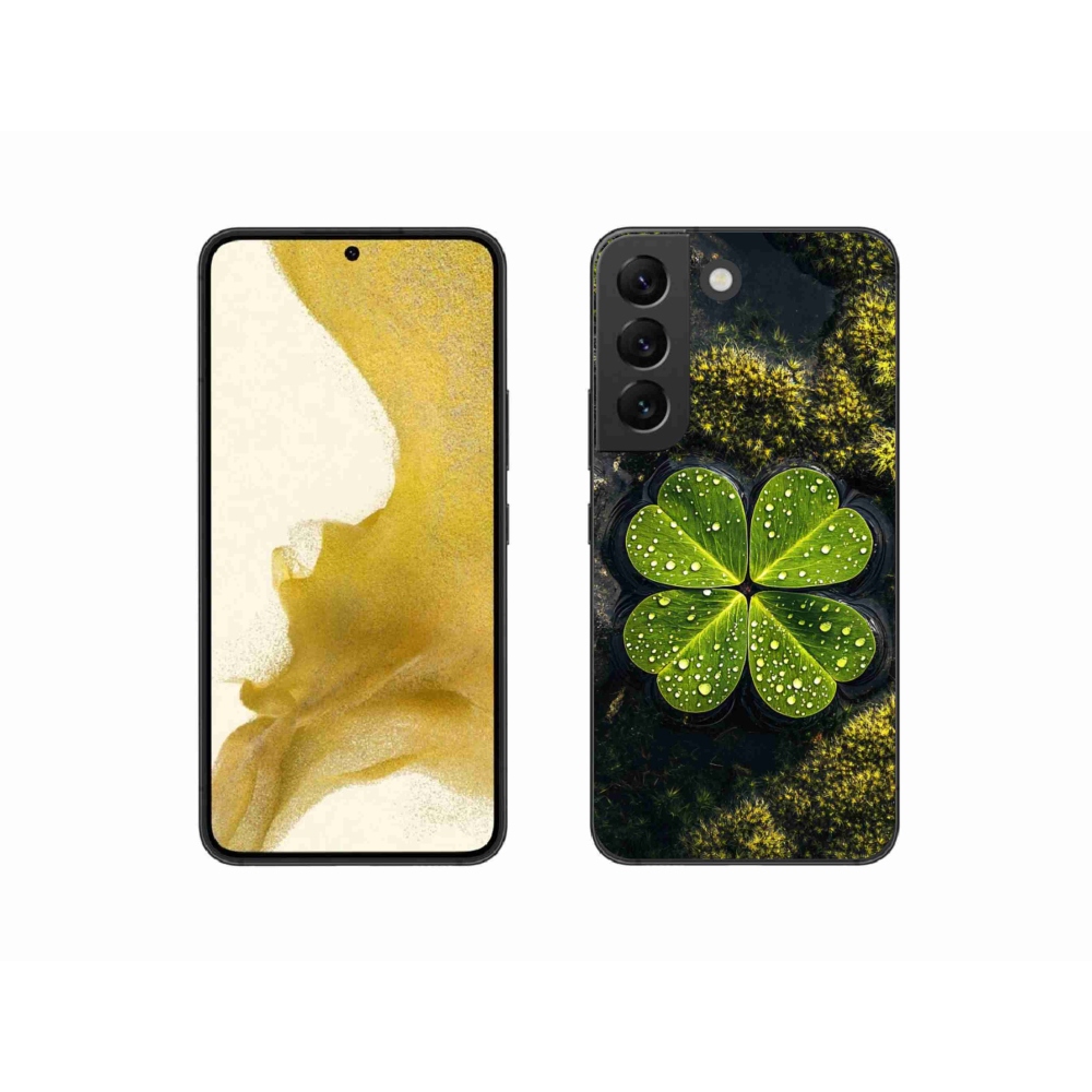 Gelový kryt mmCase na Samsung Galaxy S22 5G - čtyřlístek